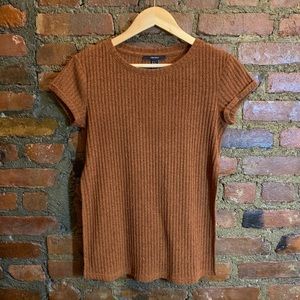 Forever 21 Side Split Ribbed Shirt